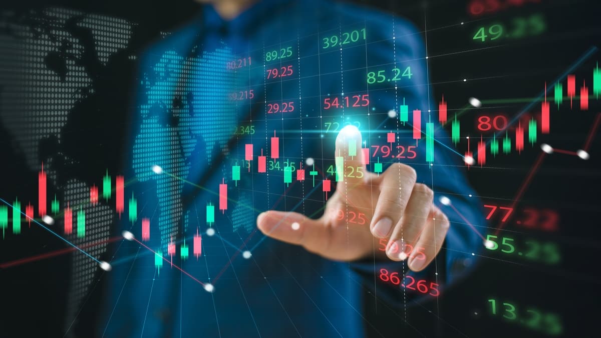 Mercado de valores de EE.UU. - Imagen de fondo profesional